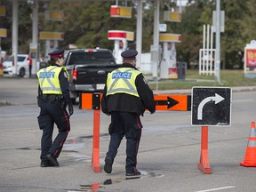 A woman was killed after she was struck by a vehicle in the southbound lanes of 66 Street near 136 Avenue on September 18, 2018. Shaughn Butts / Postmedia