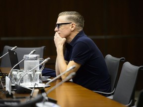 Canadian rock star Bryan Adams appears as a witness at a Standing Committee on Canadian Heritage in Ottawa on Tuesday, Sept. 18, 2018. THE CANADIAN PRESS/Sean Kilpatrick ORG XMIT: SKP107