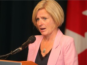 Alberta Premier Rachel Notley.