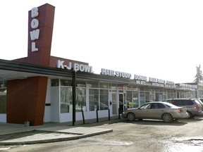 A strip mall located in the northeast Edmonton community of Newton.