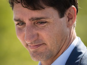 Prime Minister Justin Trudeau in Surrey, B.C., on Tuesday September 4, 2018. THE CANADIAN PRESS/Darryl Dyck ORG XMIT: VCRD134