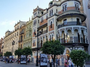 How could you not enjoy food consumed in such beautiful surroundings, being Seville in Spain. GRAHAM HICKS/EDMONTON SUN