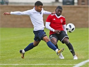 The Cavalry FC prospects and Edmonton FC prospects played at Spruce Meadows on Saturday Sept. 28, 2018. Gavin Young /  Postmedia