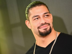 Wrestler Roman Reigns attends the Nickelodeon Kids' Choice Sports 2018 at Barker Hangar on July 19, 2018 in Santa Monica, Calif. (Emma McIntyre/Getty Images)
