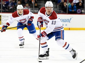 Max Domi , right, of the Montreal Canadiens.