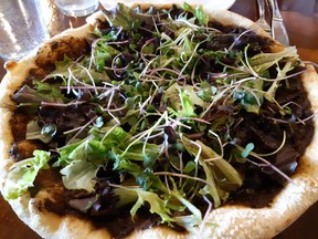 Die Pie's black garlic & truffle vegetarian pizza is an earthly slice of heaven. PHOTOS BY GRAHAM HICKS/EDMONTON SUN