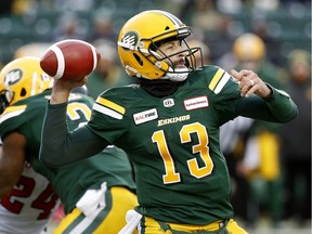 Edmonton Eskimos quarterback Mike Reilly. (LARRY WONG/Postmedia files)