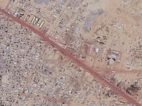 Satellite image of Gao, Mali.