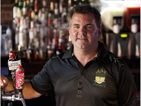 Edmonton Grey Cup Committee chairman Gerry Harasci poses for a photo at Kelly's Pub in Edmonton on Wednesday, Aug. 2, 2017. Harasci is organizing the Spirit of Edmonton events to be held during the 2017 Grey Cup.
