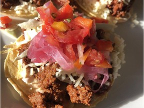 Chorizo tacos from Chef Paul Shufelt.