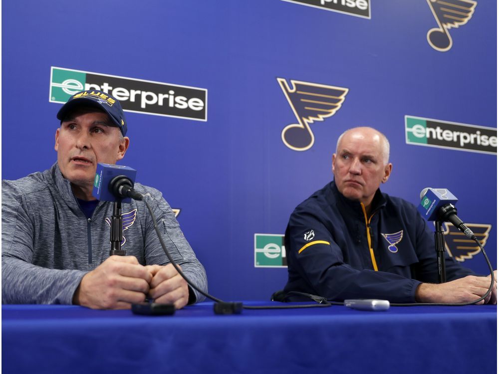 Craig Berube talks on first day of Blues practice for the season