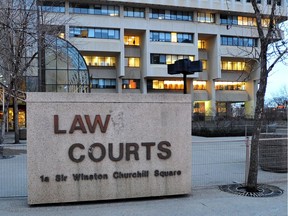 The Law Courts building at 1A Sir Winston Churchill Square in Edmonton.
