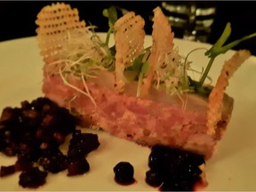 Solstice Seasonal Cuisine's wild boar rillette was a splash of flavour in an otherwise uninspiring evening of dining. Photos by GRAHAM HICKS/EDMONTON SUN