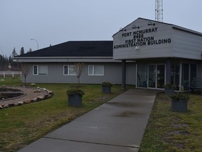 The Fort McMurray First Nation #468 administration building by Highway 881 near Fort McMurray Alta. on Saturday October 22, 2016.