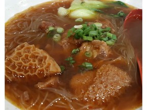 Chef Hung's tendon, shank and tripe beef-noodle soup was ordinary at best. GRAHAM HICKS/EDMONTON SUN
