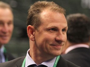 Arizona Coyotes director of amateur scouting Keith Gretzky looks on during day one of the 2011 NHL Entry Draft at Xcel Energy Center on June 24, 2011 in St Paul, Minnesota.