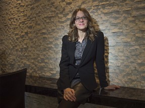 Pipelines crusader Vivian Krause, who is getting bipartisan support in Alberta now and has uncovered evidence of U.S. led green campaign to landlock Alberta oil, is shown on Nov. 13, 2018 at the Matrix hotel in Edmonton.