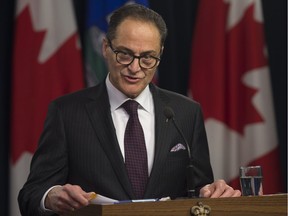 Alberta Finance Minister Joe Ceci released the government's 2018-19 third quarter fiscal update and economic statement on Wednesday, Feb. 27 at the Alberta Legislature.