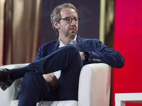 Gerald Butts, principal secretary to Prime Minister Justin Trudeau, looks on during the federal Liberal national convention in Halifax on April 20, 2018. (The Canadian Press)