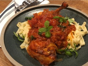 Chicken Cacciatore from Chef Paul Shufelt. Edmonton Sun