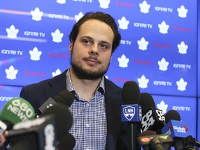 The Toronto Maple Leafs announce the club has agreed on a five-year contract extension with the average annual value of 11.634 million  for Auston Matthews.