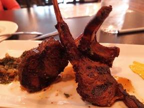 Villa Bistro's lamb "popsicles' are heavily seasoned and well-cooked but still tender and juicy. Photos by GRAHAM HICKS / EDMONTON SUN