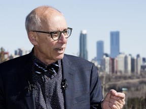 Alberta Party Leader Stephen Mandel announces how the Alberta Party would cancel the NDP carbon tax during a press conference, in Edmonton Saturday March 30, 2019. Photo by David Bloom