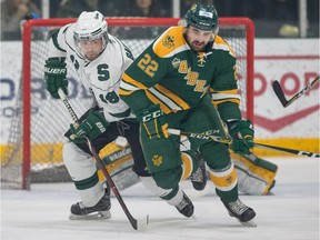 The University of Alberta Golden Bears defeated the University of Saskatchewan Huskies 1-0 in Game 3 of the Canada West men's hockey championship final Sunday, March 3, 2019.
