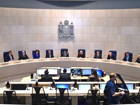 Edmonton city council chambers.