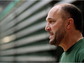 University of Alberta Bears' volleyball head coach Terry Danyluk poses for a photo at the Saville Community Sports Centre, in Edmonton Alta., on Thursday Nov. 6, 2014. David Bloom/Edmonton Sun/QMI Agency