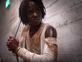 Lupita Nyong'o in a scene from Jordan Peele's "Us."