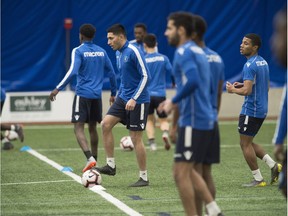 FC Edmonton is in their third day training this week at the Edmonton Soccer Dome on March 13, 2018.