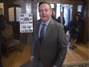 Premier-designate Jason Kenney is seen at Government House in Edmonton.