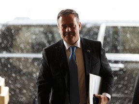 Jason Kenney arrives to be sworn in as Alberta's 18th Premier of Alberta at Government House during a ceremony in Edmonton, on Tuesday, April 30, 2019. Photo by Ian Kucerak/Postmedia