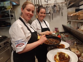 London Local owner/chef Lindsay Porter (foreground) and sous-chef Leslie Tannahill are bringing English cuisine back to life! Photos by GRAHAM HICKS / EDMONTON SUN
