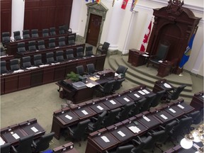 The Alberta Legislature chamber.