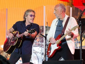 According to Ticketmaster, legendary rock band The Who, featuring singer Roger Daltrey (left) and Pete Townshend, has cancelled its Oct. 23 show at Rogers Place.