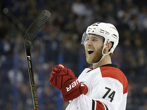 Carolina Hurricanes defenceman Jaccob Slavin has 12 points this post-season. (AP)