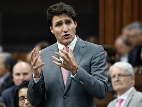 Prime Minister Justin Trudeau speaks during Question Period on June 11, 2019. (REUTERS)