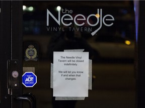 Needle Vinyl Tavern, 10524 Jasper Avenue, closed after an employee made sexual assault allegations against a co-owner. James Leder pleaded guilty to a count of sexual assault on Friday, June 14, 2019.