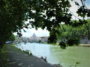 Rome's Tiber River with St. Peter's Basilica in the distance. Neil Waugh/Edmonton SUn