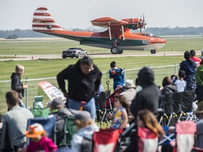 A Canso PBY-5A is seen at the 2018 Edmonton International Airshow at the Villeneuve Airport.