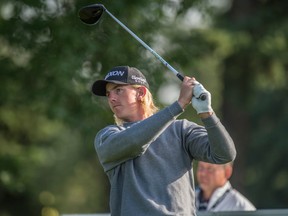 Jake Knapp playing in  the pro-am at the 1932byBateman Open at the Edmonton Country Club on July 30, 2019.