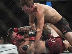 Rick Glenn won a unanimous decision over Gavin Tucker  in a Featherweight bout at UFC 215 at Rogers Place in Edmonton on Sept. 9, 2017.