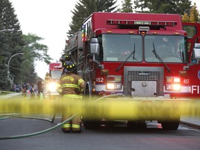 Edmonton Fire and Rescue Services crews on May 28, 2019.
