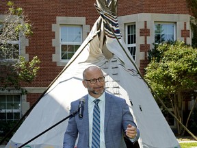 David Lametti, minister of justice and attorney general of Canada, announced $134,000 in funding at the University of Alberta in Edmonton on Wednesday Augiust 14, 2019 for the Wahkohtowin Law and Governance Lodge. (PHOTO BY LARRY WONG/POSTMEDIA)