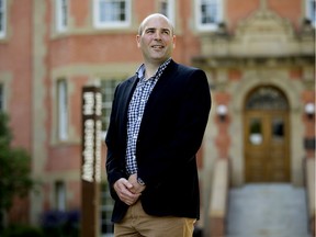 Dr. Francois Bolduc poses for a photo at the University of Alberta, in Edmonton Wednesday Aug. 14, 2019. Bolduc hopes his team's research will give families living with neurodevelopmental disabilities better access to resources. Bolduc is an Associate Professor in the Division of Pediatric Neurology at the University of Alberta. Photo by David Bloom