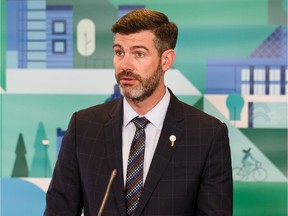 Mayor Don Iveson speaks about the results and population count from the 2019 Edmonton Municipal Census during a press conference at City Hall in Edmonton, on Thursday, Sept. 5, 2019.