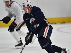 Edmonton Oilers Kailer Yamamoto during training camp at Rogers Place in Edmonton on Sept. 5, 2019.