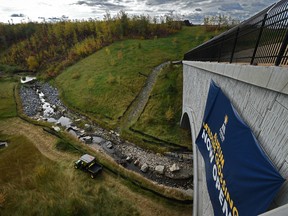 The Grand Opening of the Aurum Wildlife Crossing Bridge which provides passage for animals along Clover Bar Creek near 17 Street and Aurum Road linking existing transportation corridors in the northeast Industrial site in Edmonton, September 25, 2019. Ed Kaiser/Postmedia
